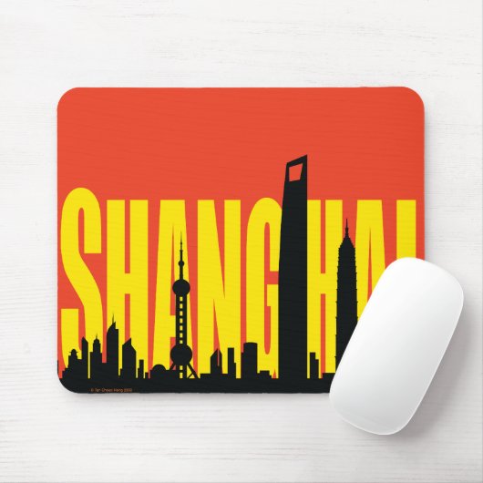 Shanghai Skyline Mousepad (Mit Mouse)