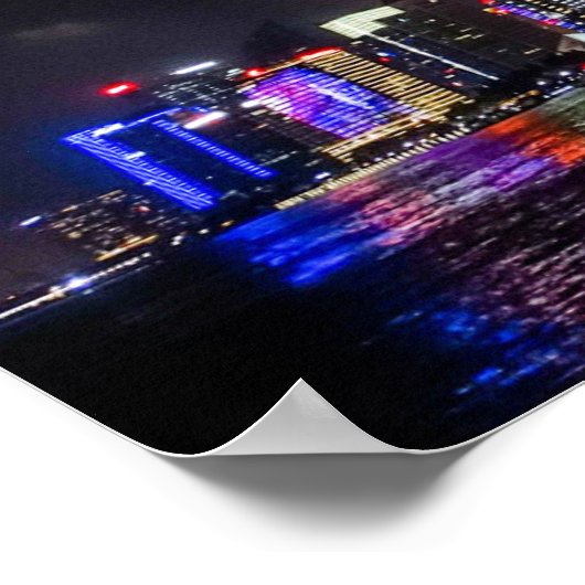 Shanghai Skyline Poster (Ecke)