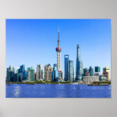 Shanghai Skyline Poster (Vorne)