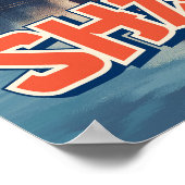 Shanghai Skyline Poster: Vibranly Cityscape Poster (Ecke)