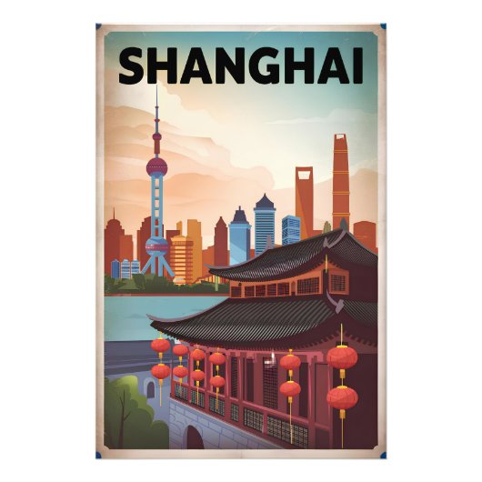 Shanghai Vintag Fotodruck (Vorne)