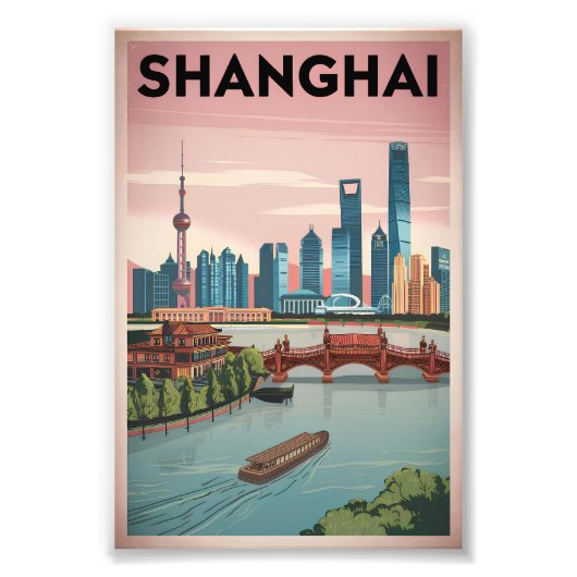 Shanghai Vintag Fotodruck (Vorne)