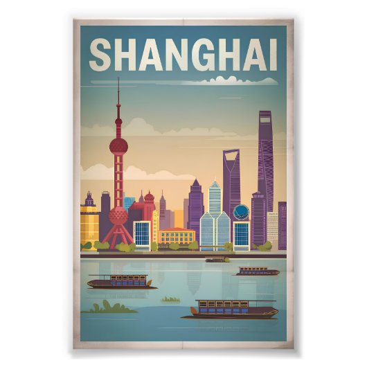Shanghai Vintag Fotodruck (Vorne)