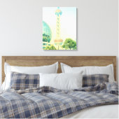 Shanghai Vintag Oriental Pearl Tower Leinwanddruck (Insitu (Schlafzimmer))