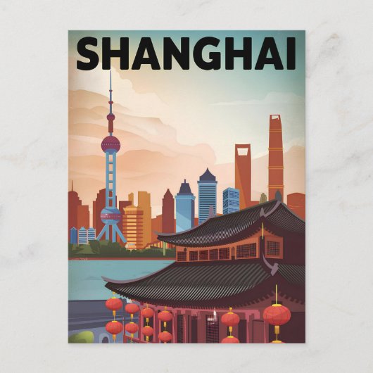 Shanghai Vintag Postkarte (Vorderseite)