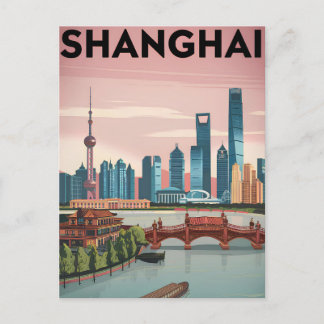 Shanghai Vintag Postkarte