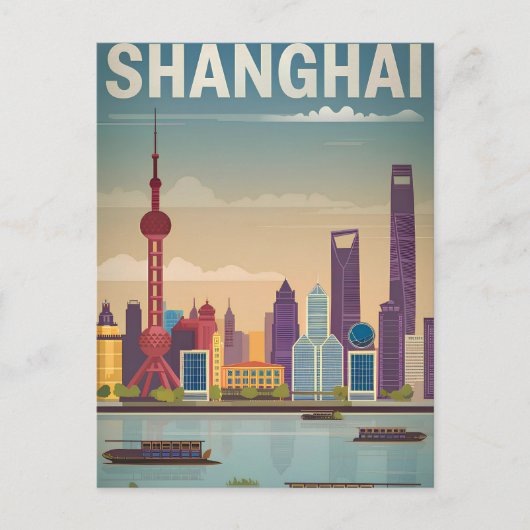 Shanghai Vintag Postkarte (Vorderseite)