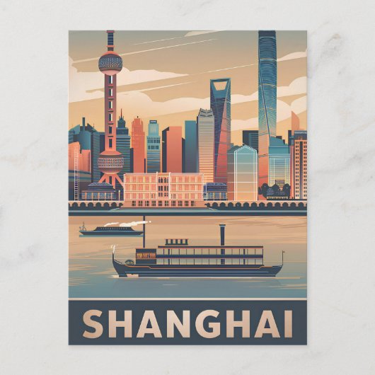 Shanghai Vintag Postkarte (Vorderseite)