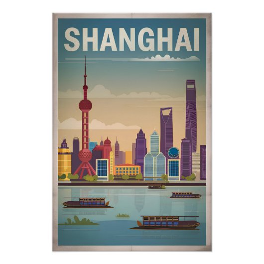 Shanghai Vintage Poster (Vorderseite)