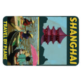 Shanghai Vintage Reiseplakat Magnet (Horizontal)