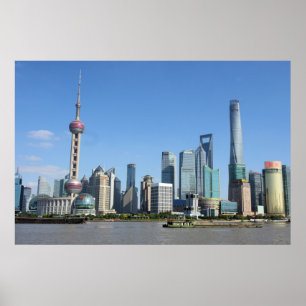 Shanghai vom Promenaden-Plakat Poster