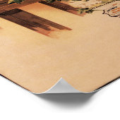 Shanghai Woman Button Up Old Cigarettes Advert Pos Poster (Ecke)