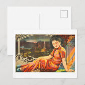 Shanghaier Mädchen Postkarte (Vorne/Hinten)