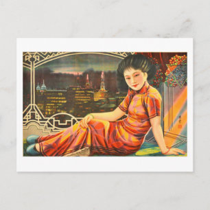 Shanghaier Mädchen Postkarte