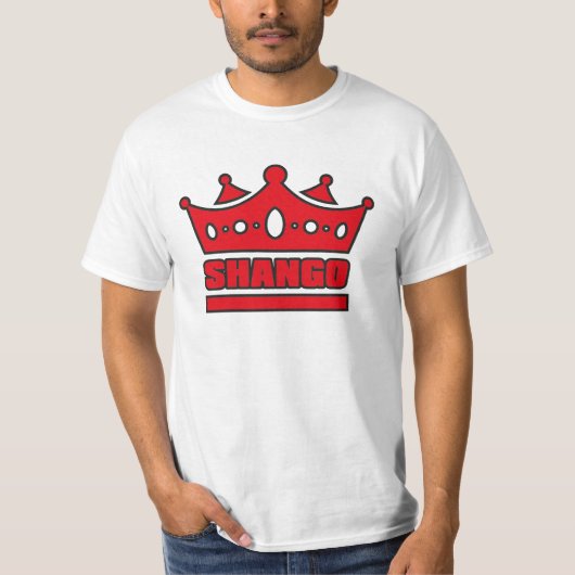 Shango-Name und -Krone T-Shirt (Vorderseite)