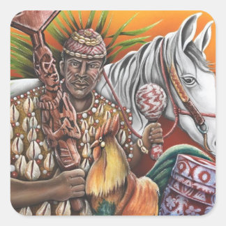 Shango Quadratischer Aufkleber