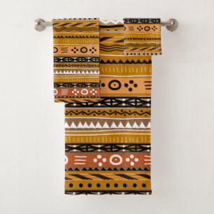 Shango Stammes- Brown Badhandtuch Set