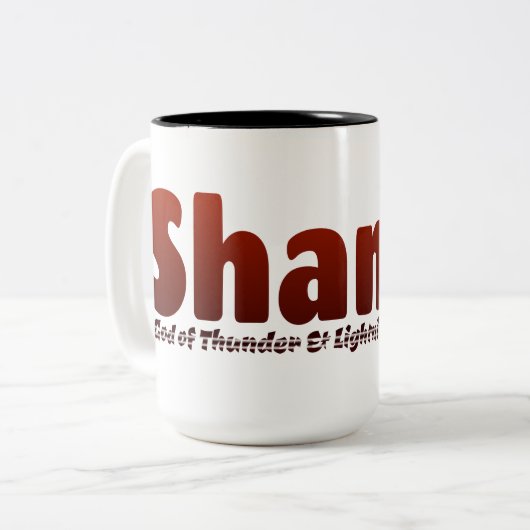 Shango Zweifarbige Tasse (Vorderseite Links)