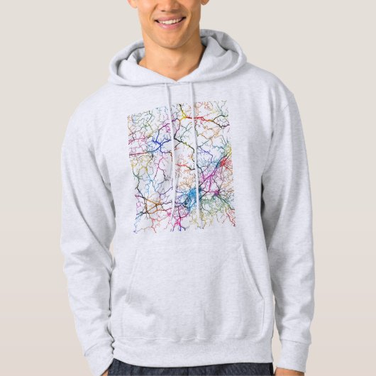 Shangrao China City Map Hoodie (Vorderseite)