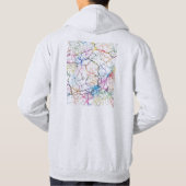 Shangrao China City Map Hoodie (Rückseite)