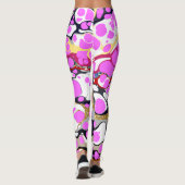 Shani - mehrfarbiges, abstraktes Design Leggings (Rückseite)