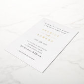 Shanice Modern Wedding Folieneinladung (Gedreht)