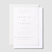 Shanice Modern Wedding rettet das Datum Pergament Einladungen (Versetzt)