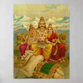 Shankar von Raja Ravi Varma Poster (Vorne)