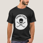 Shankitgolf-Skull und -Crossbones T-Shirt (Vorderseite)