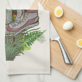 Shanks pony alte Wanderstiefel Geschirrtuch (Viertel Falte)