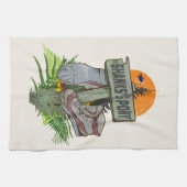 Shanks pony alte Wanderstiefel Geschirrtuch (Horizontal)