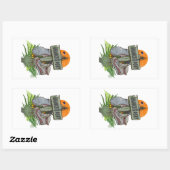 Shanks pony alte Wanderstiefel Rechteckiger Aufkleber (Blatt)