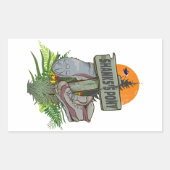 Shanks pony alte Wanderstiefel Rechteckiger Aufkleber (Vorderseite)