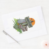 Shanks pony alte Wanderstiefel Rechteckiger Aufkleber (Umschlag)