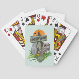 Shanks pony alte Wanderstiefel Spielkarten