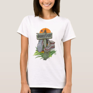 Shanks pony alte Wanderstiefel T-Shirt