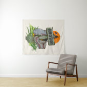 Shanks pony alte Wanderstiefel Wandteppich (Beispiel (Horizontal))