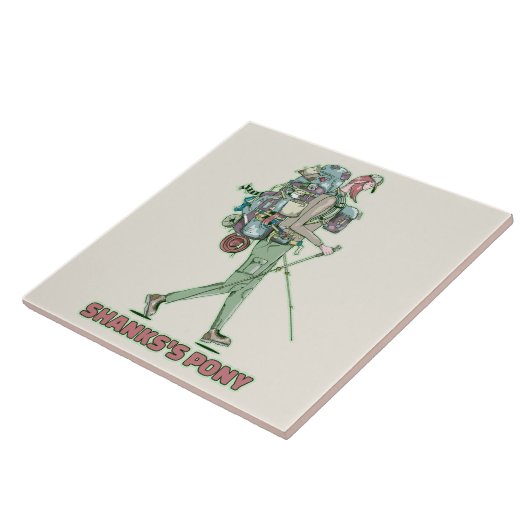 Shanks's pony lustiger Wanderweg Fliese (Seite)