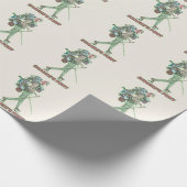 Shanks's pony lustiger Wanderweg Geschenkpapier (Ecke)