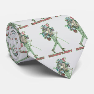 Shanks's pony lustiger Wanderweg Krawatte