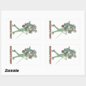 Shanks's pony lustiger Wanderweg Rechteckiger Aufkleber (Blatt)