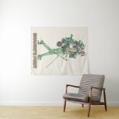 Shanks's pony lustiger Wanderweg Wandteppich (Beispiel (Horizontal))