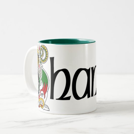 Shanley keltische Drache-Tasse Zweifarbige Tasse (Vorderseite Links)