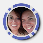 Shannon2 lila Hochzeit Vegas Poker Chip (Rückseite)