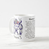 Shannon, der Ursprung, Bedeutung und das Wappen Kaffeetasse (Vorderseite Links)