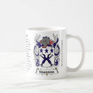 Shannon, der Ursprung, Bedeutung und das Wappen Kaffeetasse