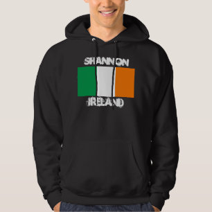 Shannon, Irland mit irischer Flagge Hoodie