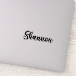 Shannon Name - Handgeschriebene Kalligrafie Aufkleber