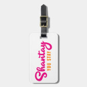 Shantay, bleiben Sie Gepäckanhänger (Vorderseite vertikal)