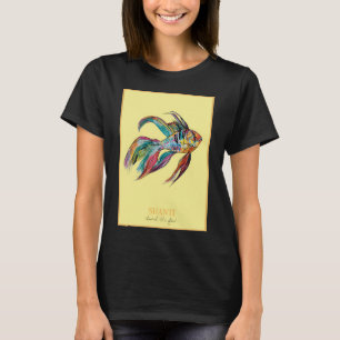 Shanti - den Fluss kanalisieren - Fischillustratio T-Shirt